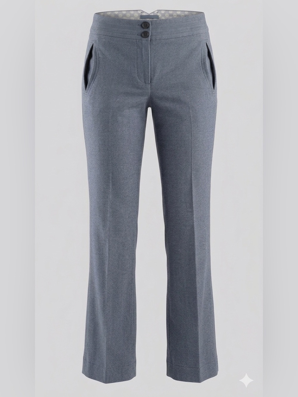 American Eagle Bootcut Trouser Pants | Heathered Blue Career Flare | Size 8